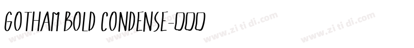 GOTHAM BOLD CONDENSE字体转换